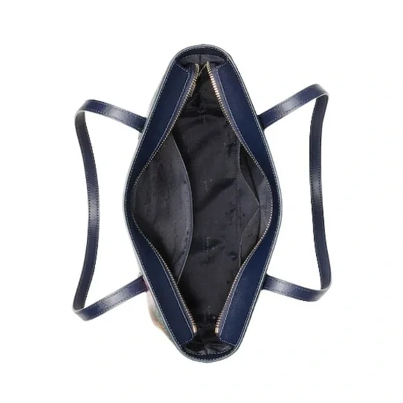 Kate Spade NWT Daily Tote Floral Statement Bag Navy Blue Bright Springtime Gift - Picture 12 of 14